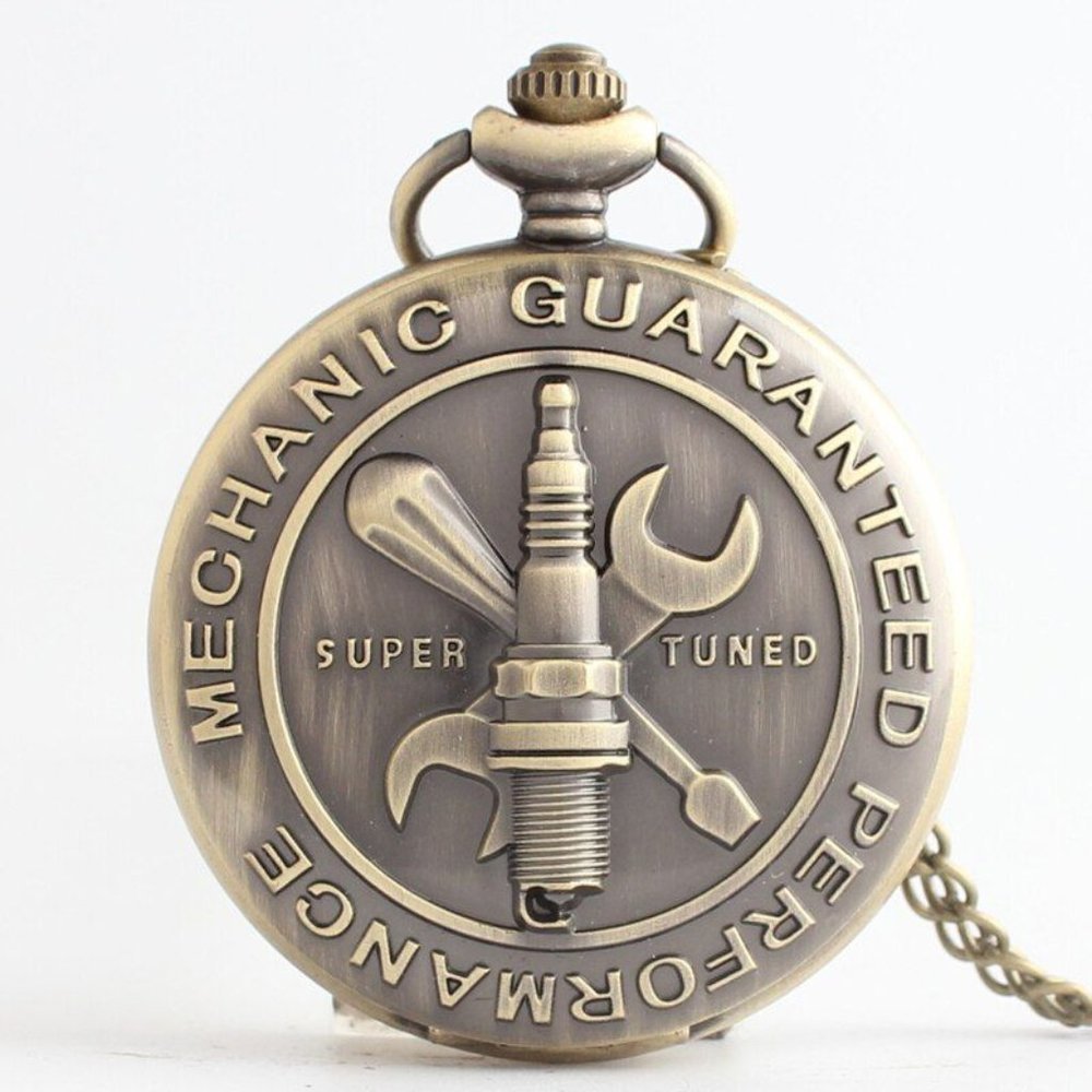 Mechanic Pocket Watch NEW Gift for Auto Car Worker - Picture 2 of 6